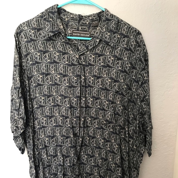 Retro vintage style David Taylor button down - Picture 1 of 5
